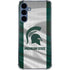Michigan State University Spartans Jersey Galaxy A55 5G Clear Case