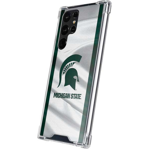Michigan State University Spartans Jersey Galaxy S23 Ultra Clear Case