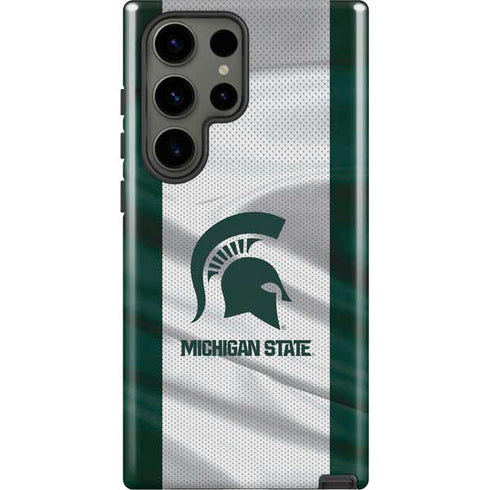 Michigan State University Spartans Jersey Galaxy S23 Ultra Pro Case