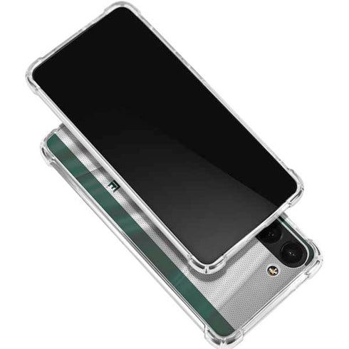 Michigan State University Spartans Jersey Galaxy S24 FE Clear Case