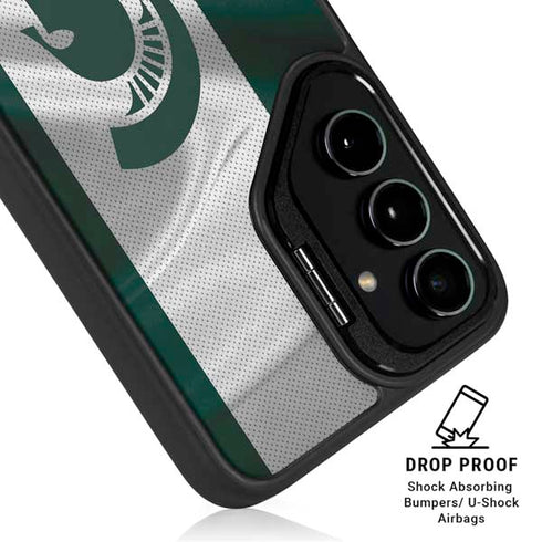 Michigan State University Spartans Jersey Galaxy S24 FE Kickstand Case