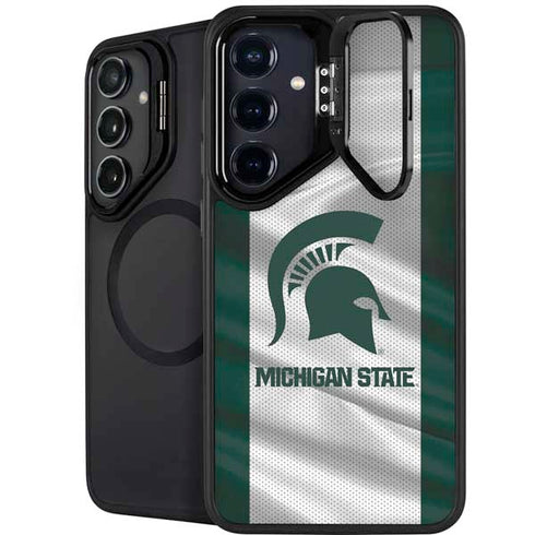 Michigan State University Spartans Jersey Galaxy S24 Plus Kickstand Case