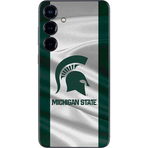 Michigan State University Spartans Jersey Galaxy S25 Skin