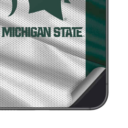 Michigan State University Spartans Jersey Galaxy S25 Skin