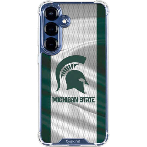 Michigan State University Spartans Jersey Galaxy S25 Clear Case