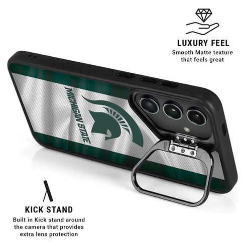 Michigan State University Spartans Jersey Galaxy S26 Plus Kickstand Case