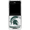 Michigan State University Spartans Jersey Galaxy Z Flip6 Clear Case