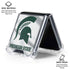 Michigan State University Spartans Jersey Galaxy Z Flip6 Clear Case