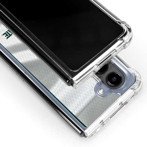 Michigan State University Spartans Jersey Galaxy Z Fold5 5G Clear Case