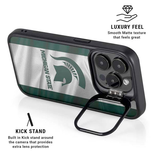 Michigan State University Spartans Jersey iPhone 13 Pro Kickstand Case