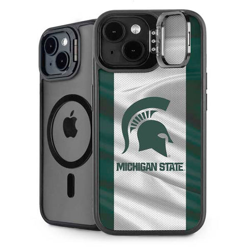 Michigan State University Spartans Jersey iPhone 14 Plus Kickstand Case