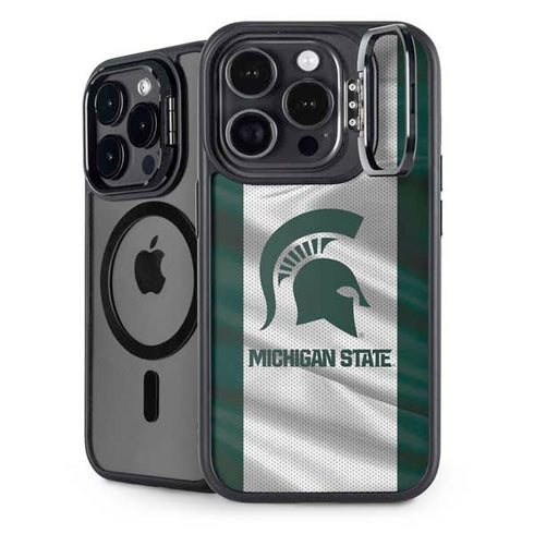 Michigan State University Spartans Jersey iPhone 14 Pro Kickstand Case