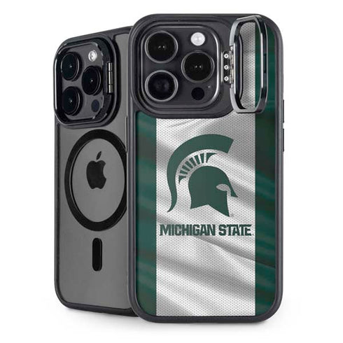 Michigan State University Spartans Jersey iPhone 14 Pro Max Kickstand Case