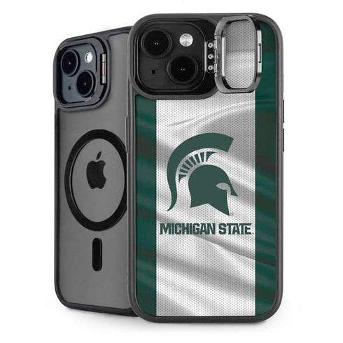 Michigan State University Spartans Jersey iPhone 15 Kickstand Case