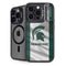 Michigan State University Spartans Jersey iPhone 15 Pro Max Kickstand Case