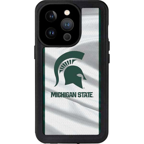 Michigan State University Spartans Jersey iPhone 15 Pro Waterproof Case