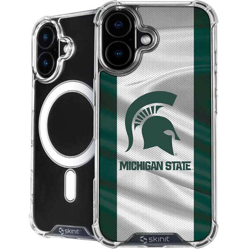 Michigan State University Spartans Jersey iPhone 16 MagSafe Case