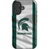 Michigan State University Spartans Jersey iPhone 16 Plus Magsafe Impact Case