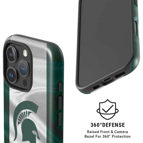 Michigan State University Spartans Jersey iPhone 16 Pro Magsafe Impact Case