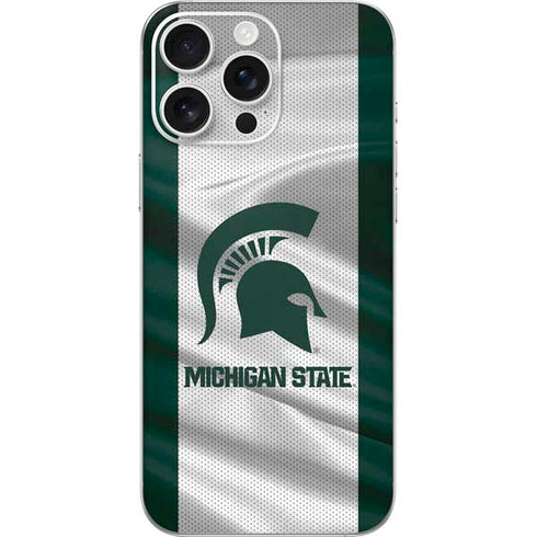 Michigan State University Spartans Jersey iPhone 16 Pro Max Skin