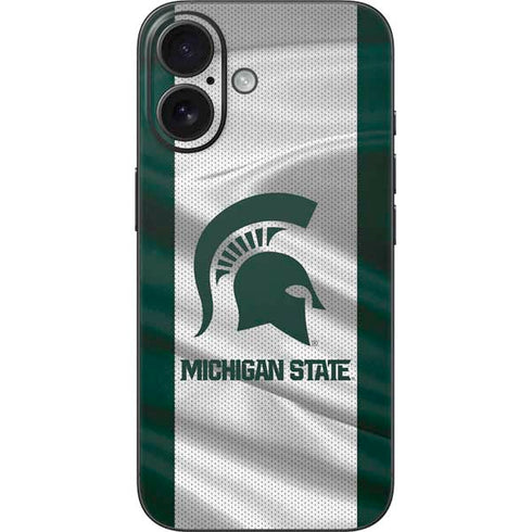 Michigan State University Spartans Jersey iPhone 16 Skin