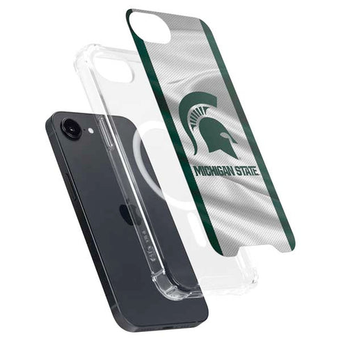 Michigan State University Spartans Jersey iPhone 16e MagSafe Case