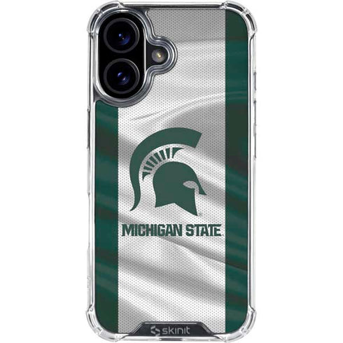 Michigan State University Spartans Jersey iPhone 17 Clear Case