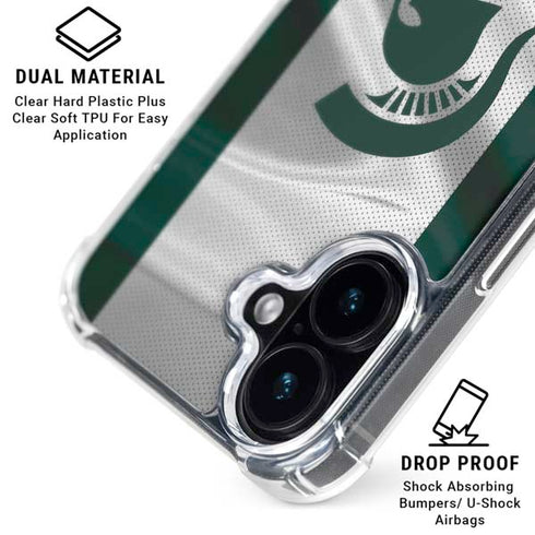 Michigan State University Spartans Jersey iPhone 17 Clear Case