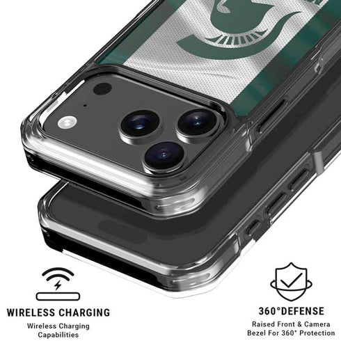 Michigan State University Spartans Jersey iPhone 18 Pro Clear Case
