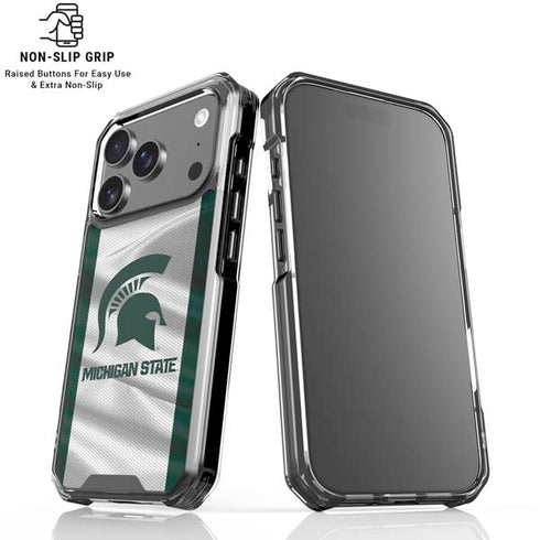 Michigan State University Spartans Jersey iPhone 18 Pro Clear Case