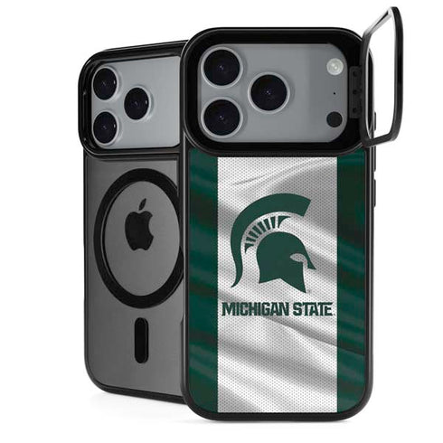 Michigan State University Spartans Jersey iPhone 18 Pro Kickstand Case