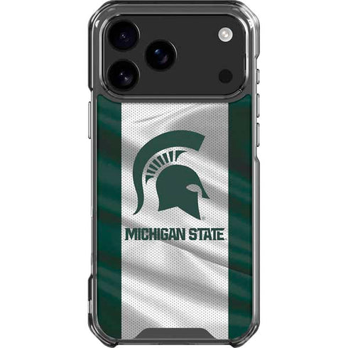 Michigan State University Spartans Jersey iPhone 18 Pro Max Clear Case