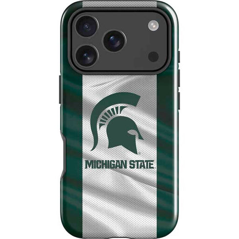 Michigan State University Spartans Jersey iPhone 18 Pro Max Impact Case
