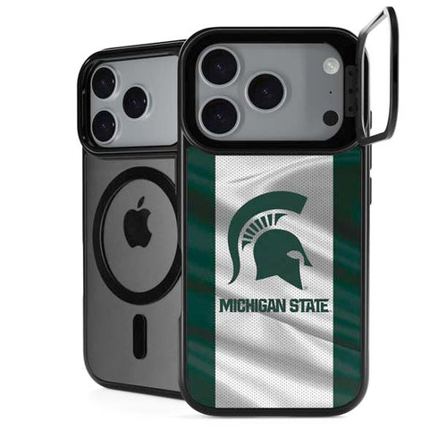 Michigan State University Spartans Jersey iPhone 18 Pro Max Kickstand Case