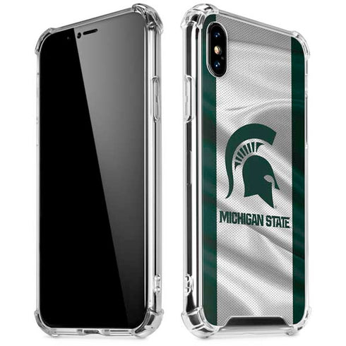 Michigan State University Spartans Jersey iPhone X/XS Clear Case