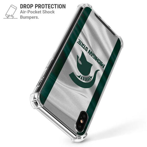 Michigan State University Spartans Jersey iPhone X/XS Clear Case