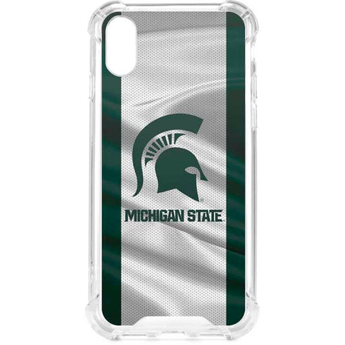 Michigan State University Spartans Jersey iPhone XS Clear Case