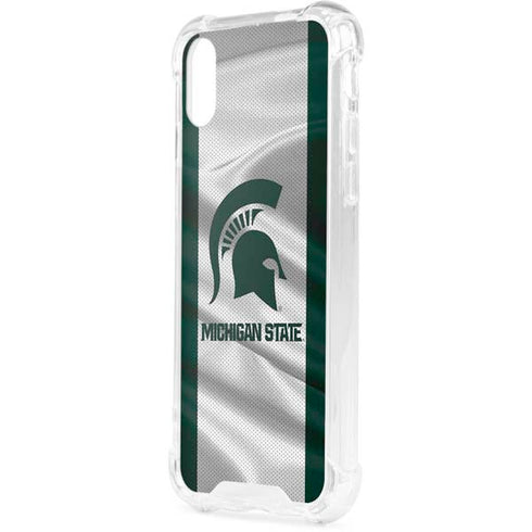 Michigan State University Spartans Jersey iPhone XS Clear Case