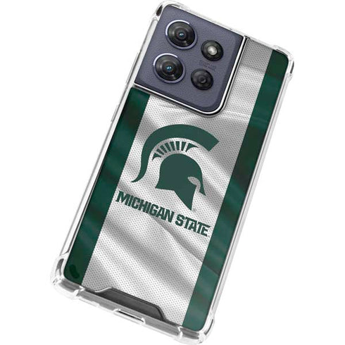 Michigan State University Spartans Jersey Moto G Power 5G (2025) Clear Case