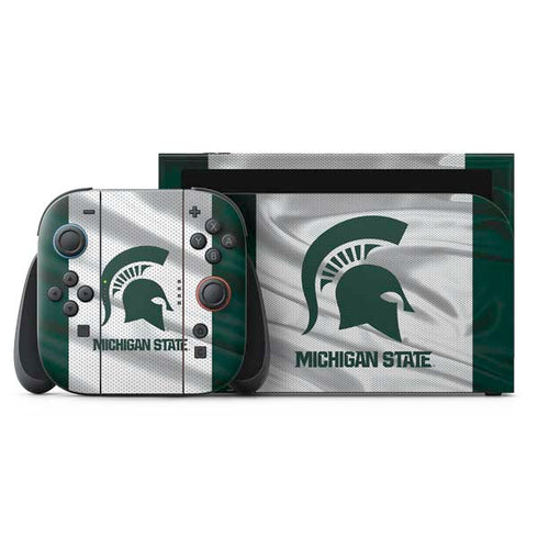 Michigan State University Spartans Jersey Nintendo Switch 2 (2025) with Joy-Con Skin