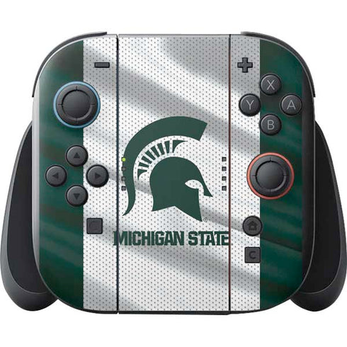 Michigan State University Spartans Jersey Nintendo Switch 2 (2025) with Joy-Con Skin