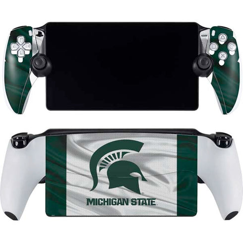 Michigan State University Spartans Jersey PlayStation Portal Remote Player Skin