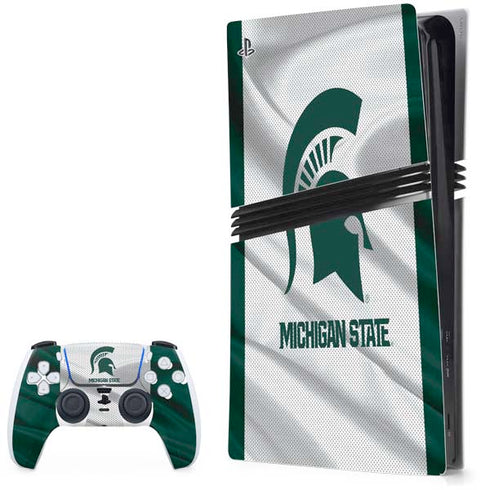 Michigan State University Spartans Jersey PS5 Pro Bundle Skin