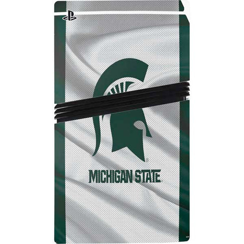 Michigan State University Spartans Jersey PS5 Pro Disk Bundle Skin