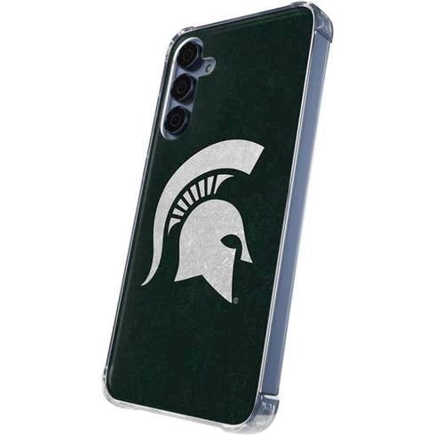 Michigan State University Spartans Logo Galaxy A35 5G Clear Case