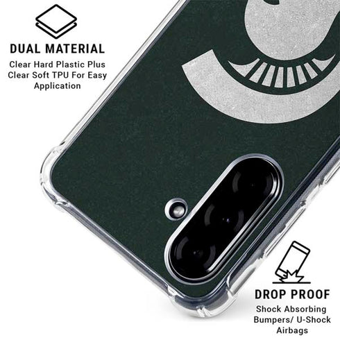 Michigan State University Spartans Logo Galaxy A36 5G Clear Case