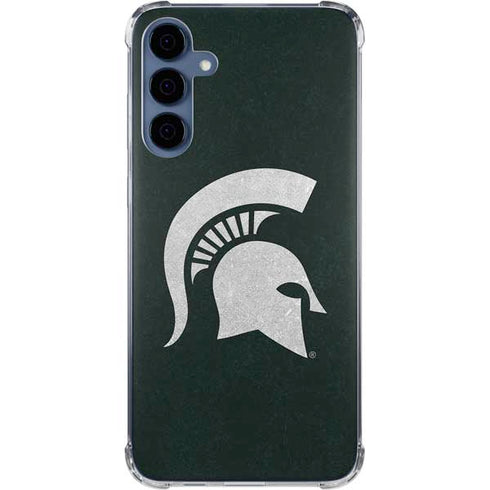 Michigan State University Spartans Logo Galaxy A55 5G Clear Case