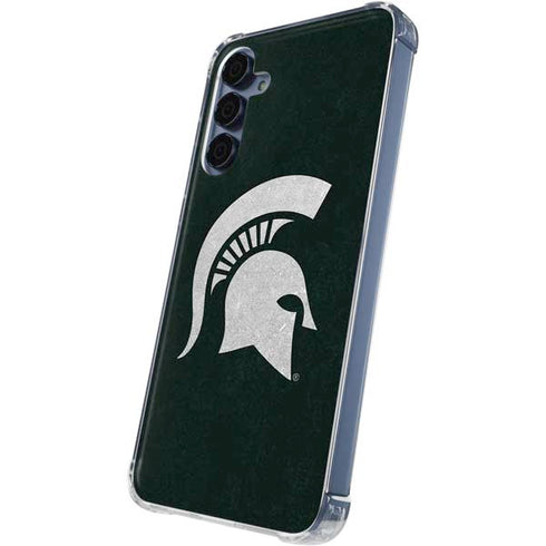 Michigan State University Spartans Logo Galaxy A55 5G Clear Case