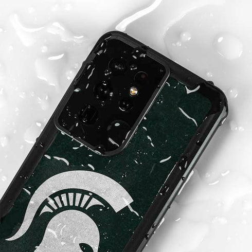Michigan State University Spartans Logo Galaxy S24 Ultra Waterproof Case