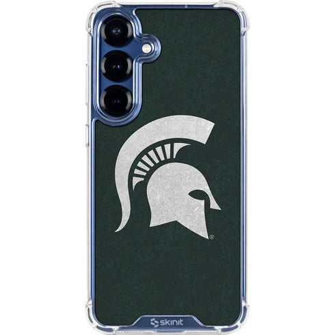 Michigan State University Spartans Logo Galaxy S25 Plus Clear Case